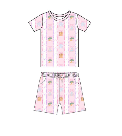 Pink Park Icons Set