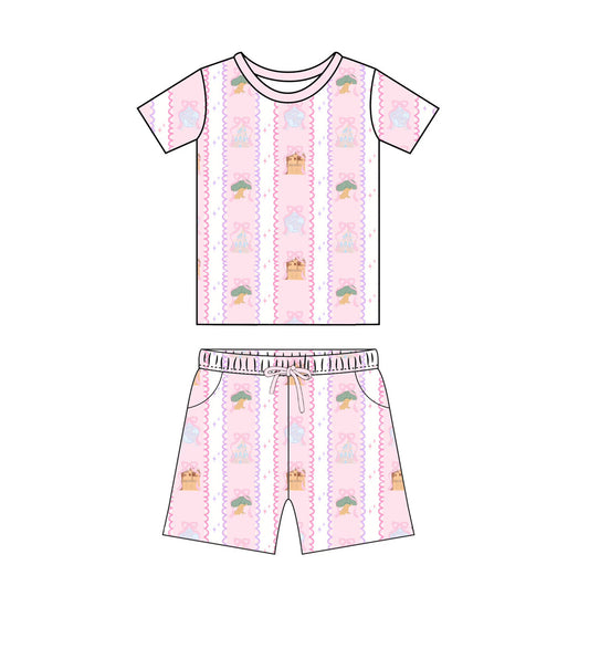 Pink Park Icons Set