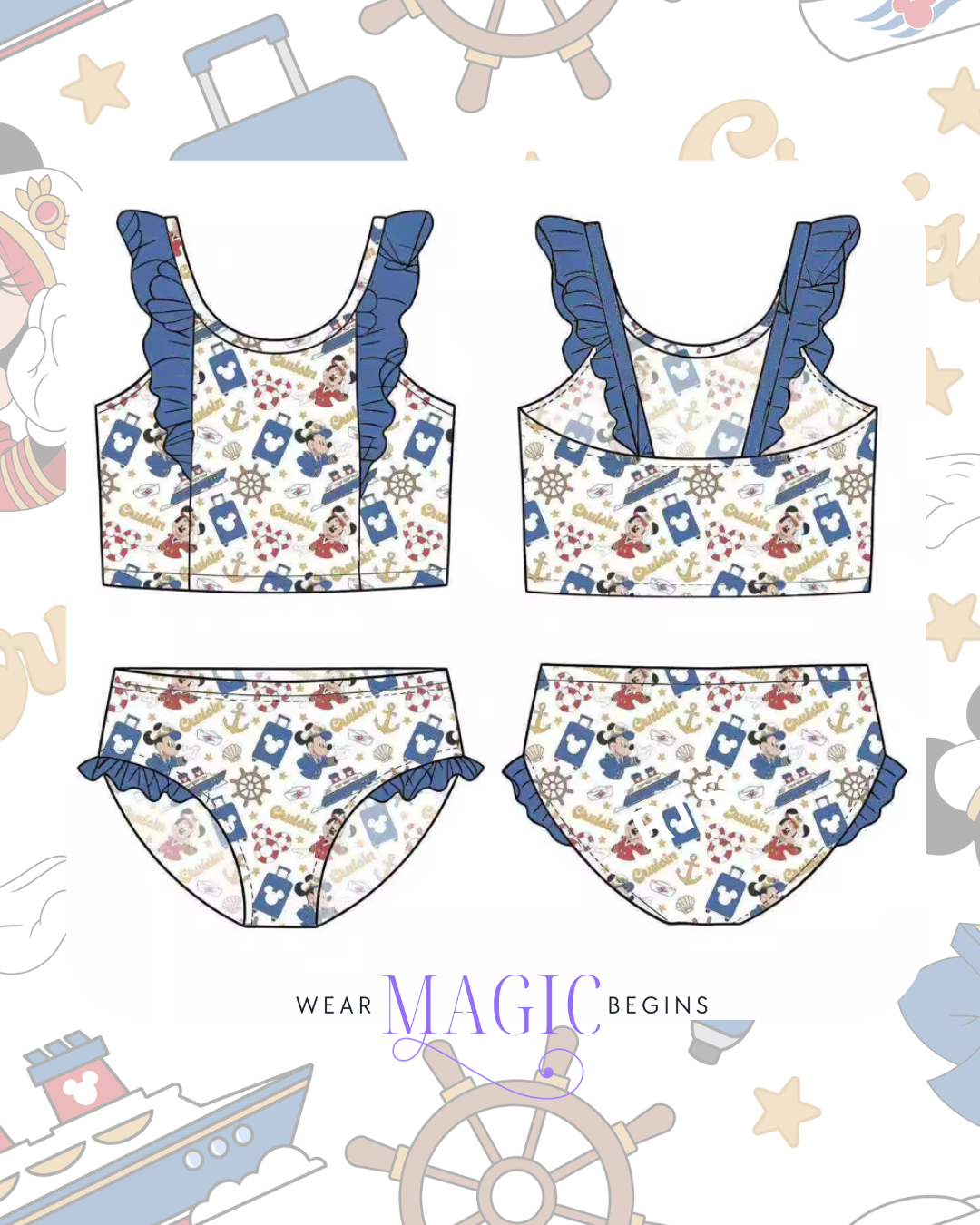Cruise Girls 2-Piece Swim Set